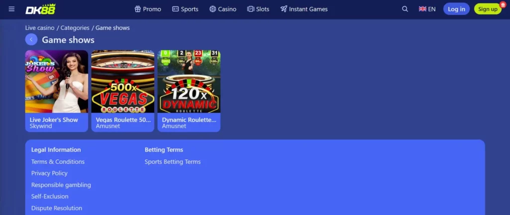 Game Shows DK88 Live