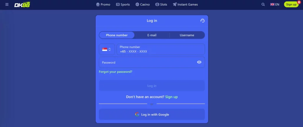 Login DK88 Singapore